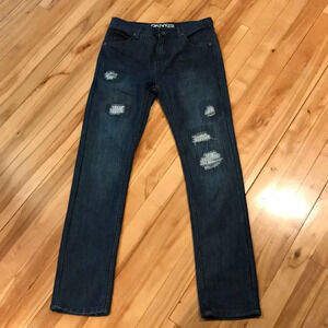 DKNY Greenwich slim dark wash jeans, sz 14